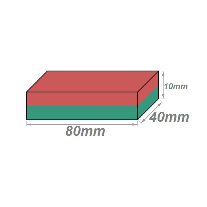 80x40x10 mm Neodymium Magnet