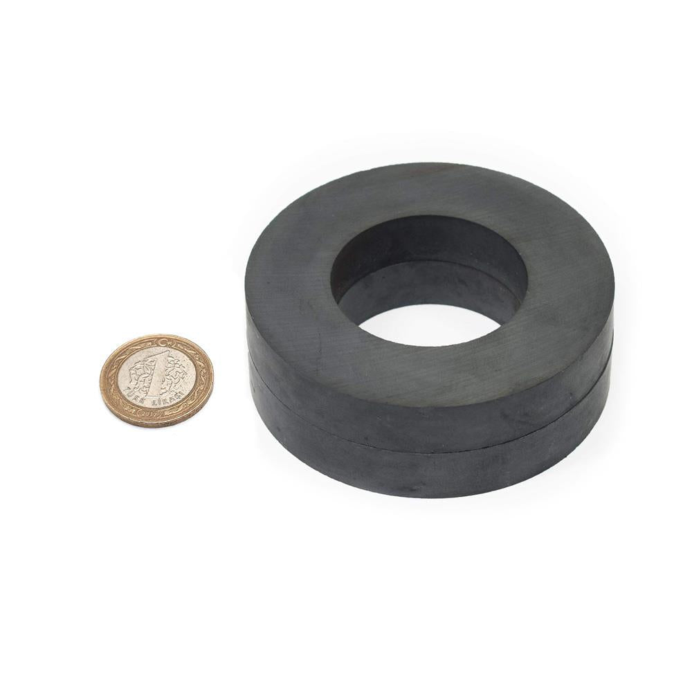 Ø100x60x15 mm Ferrite Ring Magnet