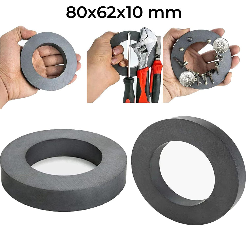 Ø80x62x10 mm Ferrite Magnet (Diameter: 80 mm)