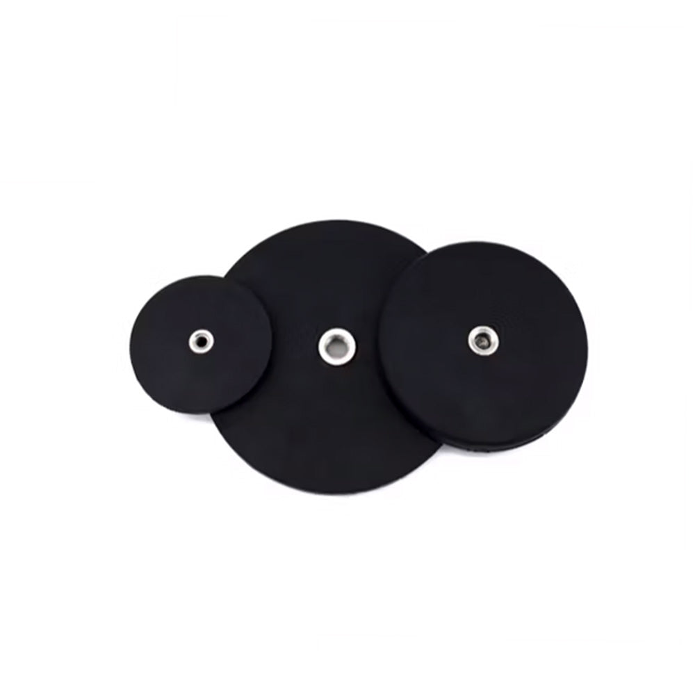 Ø88 mm Rubber-Coated Neodymium Magnet – Vehicle-Mounted LED Lamp Mounting Bracket