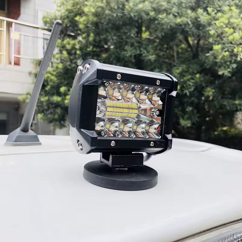 Ø88 mm Rubber-Coated Neodymium Magnet – Vehicle-Mounted LED Lamp Mounting Bracket