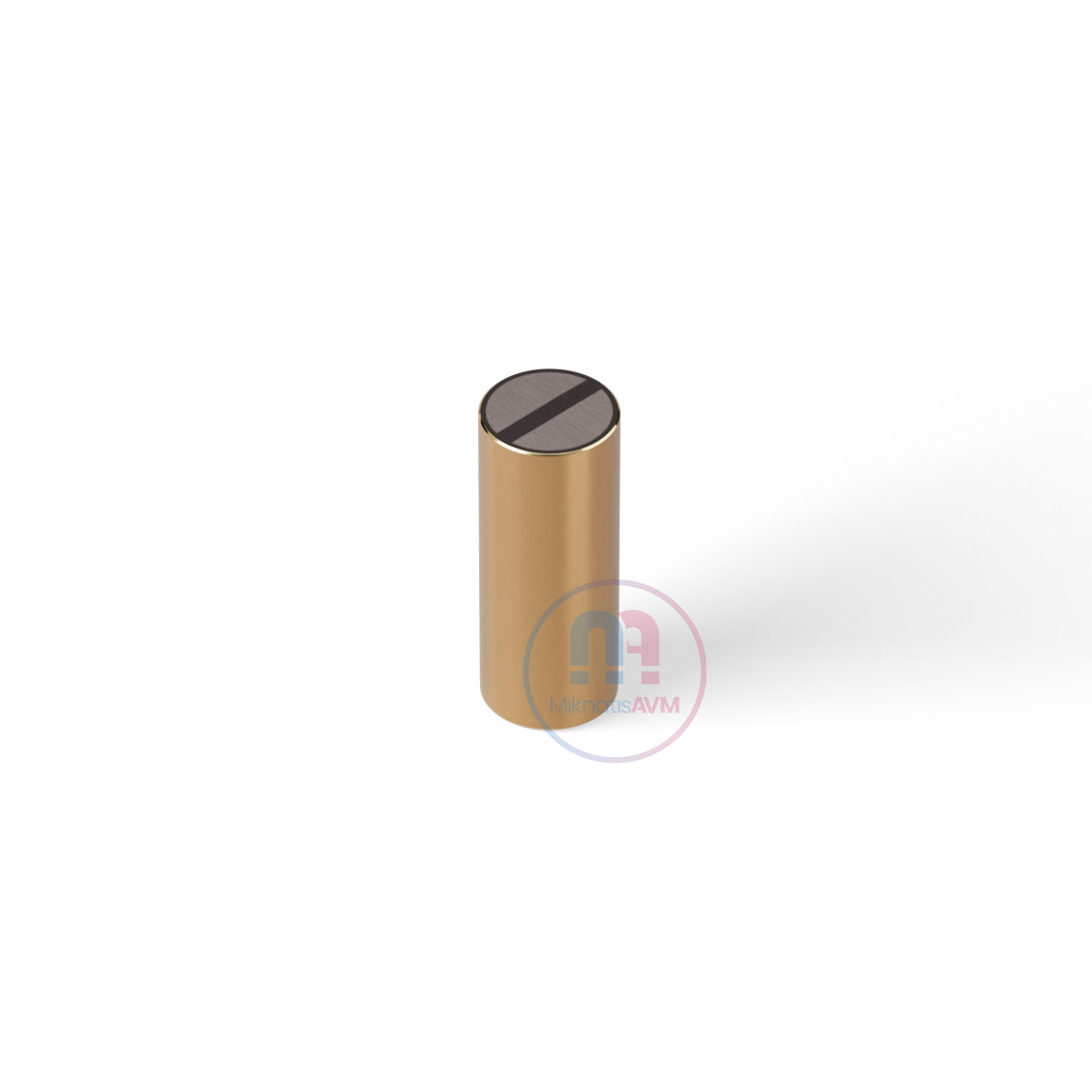 Ø8x20 mm Flat Brass Pot Magnet