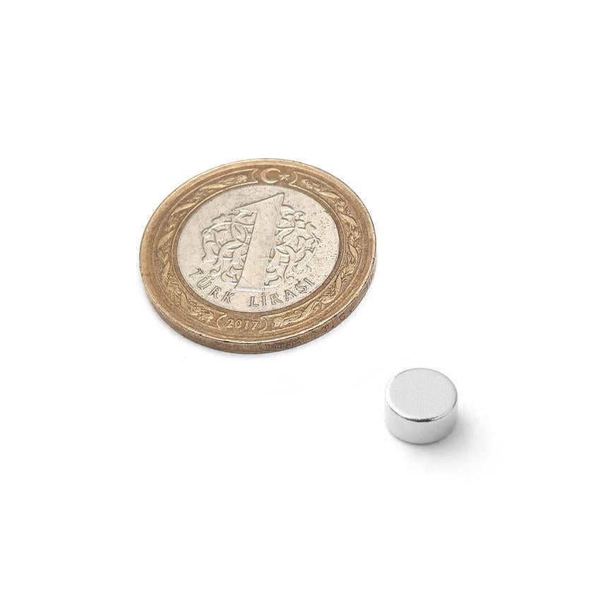 Ø8x4 mm Neodymium Magnet (Diameter 8 mm, Thickness 4 mm)