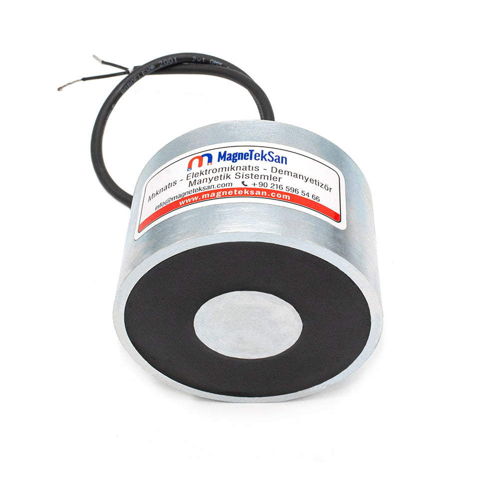 Ø90x55 mm Top-Mounted Female-Threaded Electromagnet