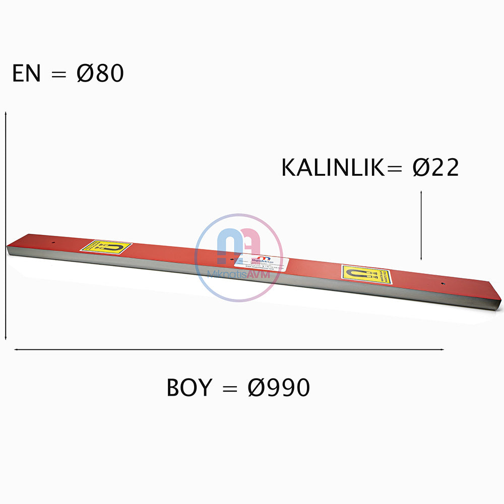 990x80x22 mm Neodymium Plate Magnet – Industrial Grade Magnetic Separator