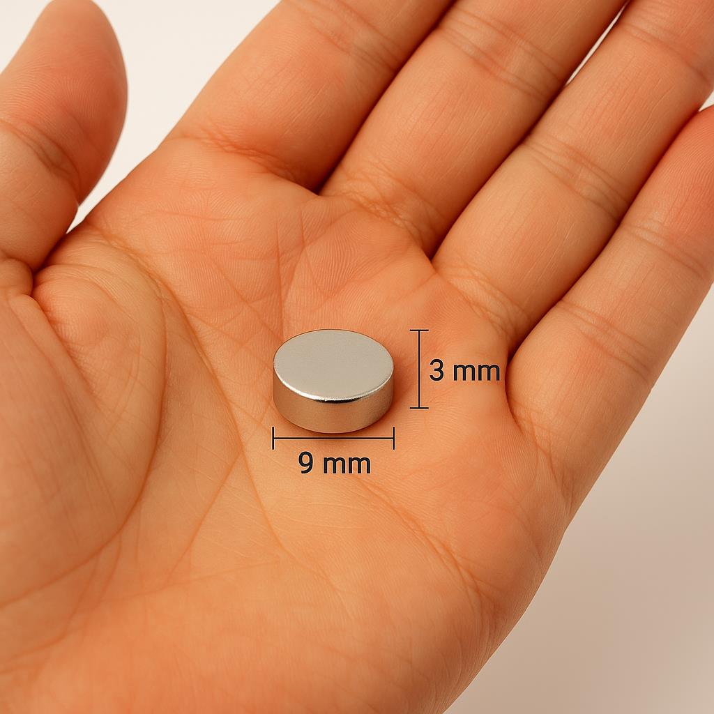 Ø9x3 mm Super Strong Neodymium Magnet