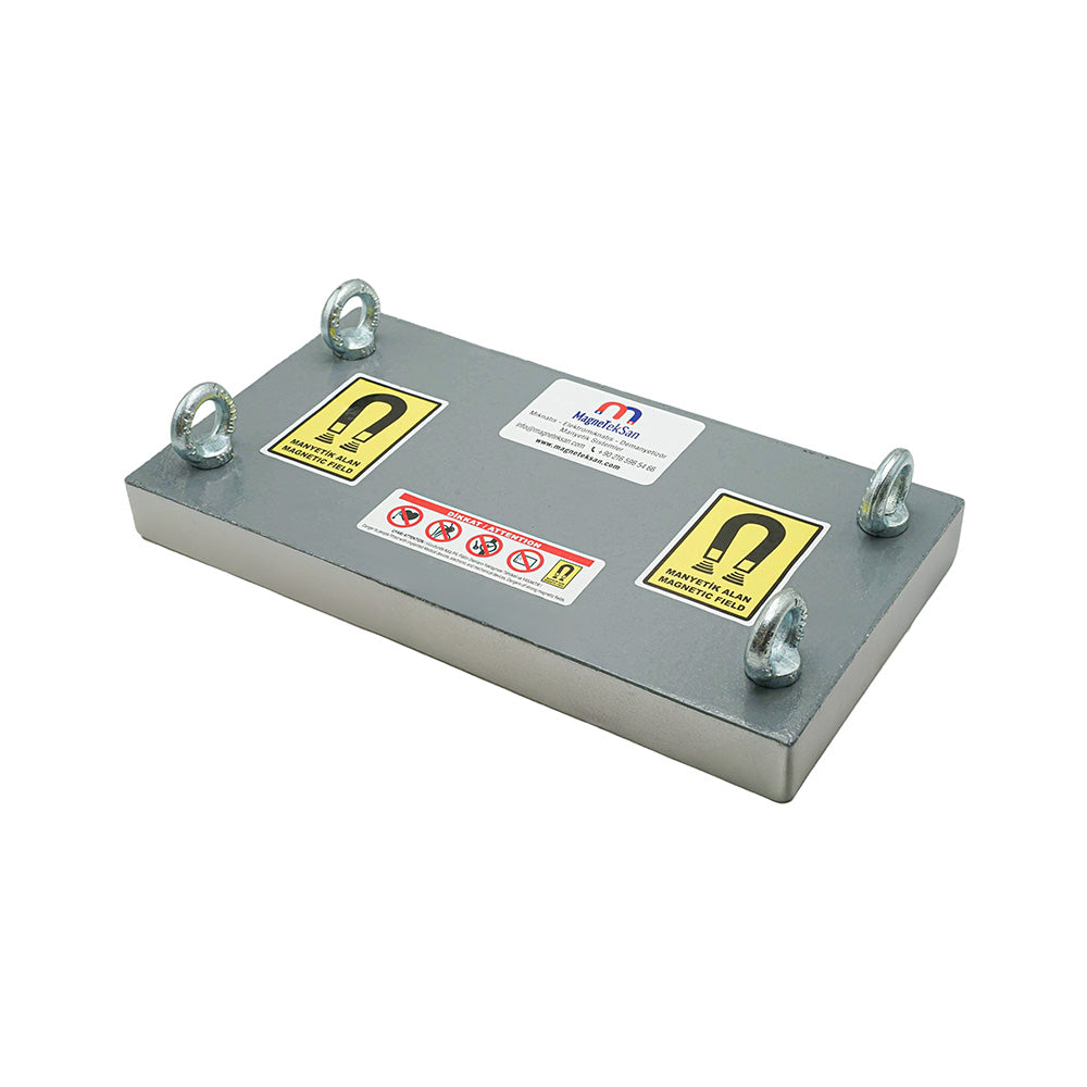400x210x42 mm - 80°C Durable Flat Neodymium Plate Magnet for Sunflower Oil Extraction Process