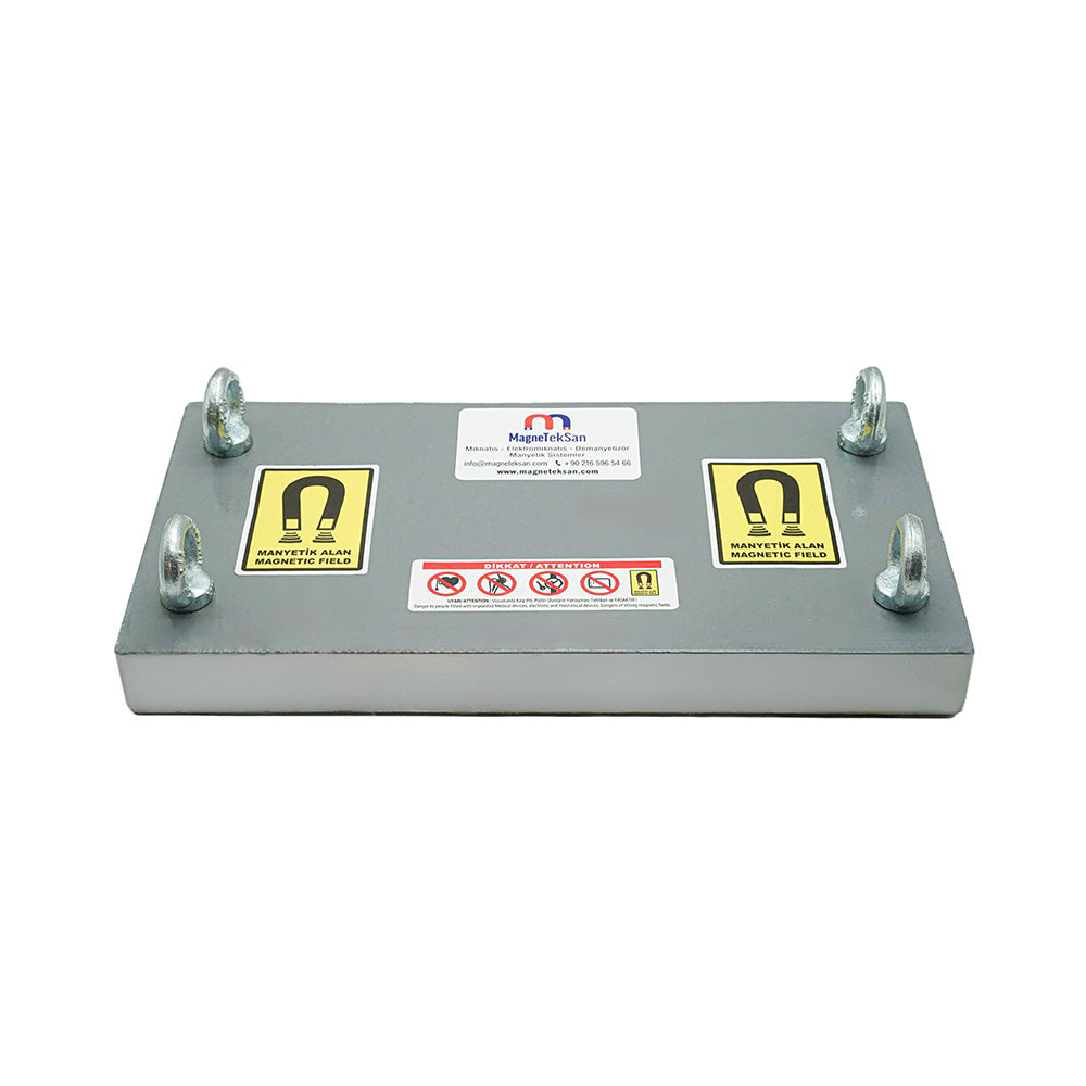 400x210x42 mm - 80°C Durable Flat Neodymium Plate Magnet for Sunflower Oil Extraction Process