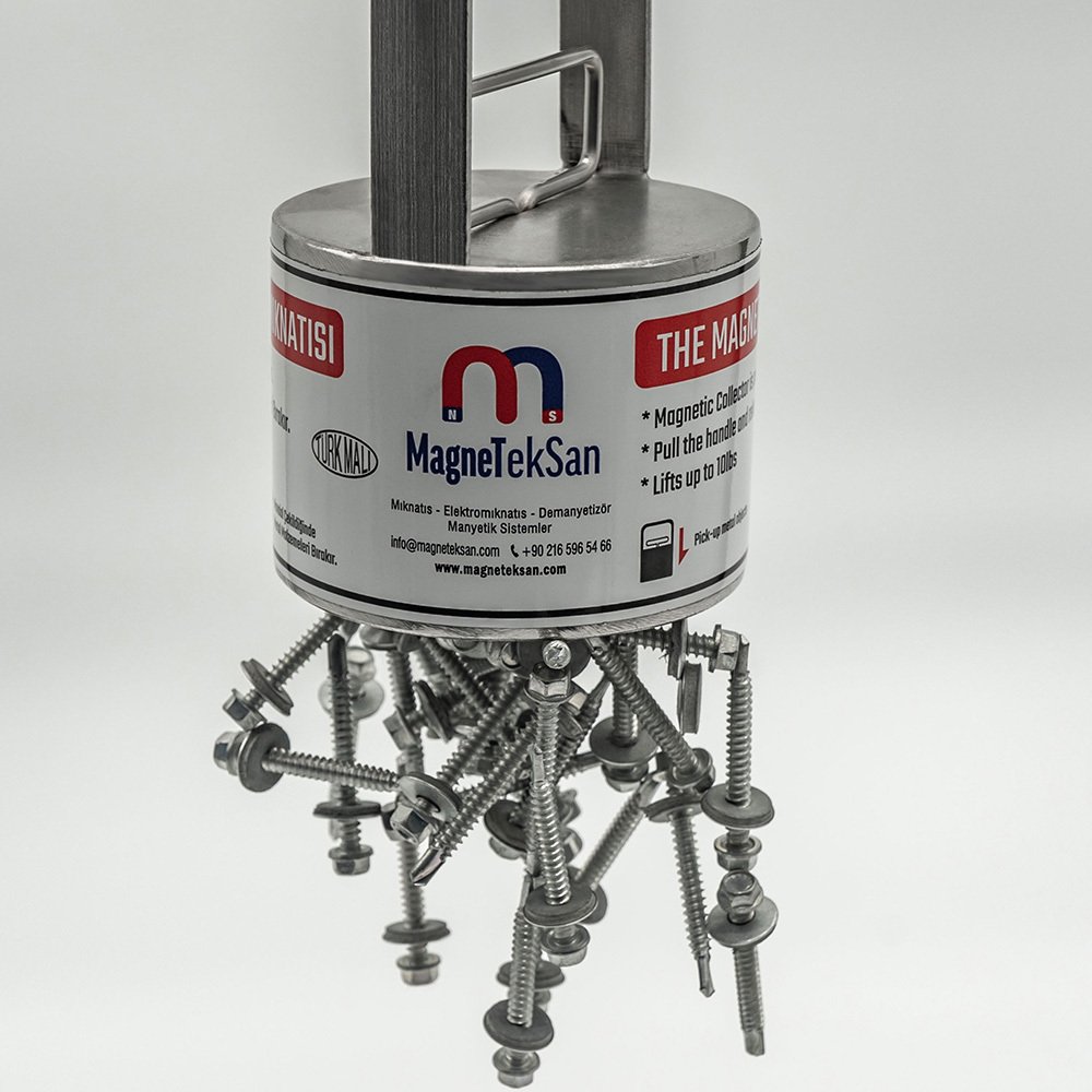 Pull-Release Hand Magnet - Metal Collector Magnet
