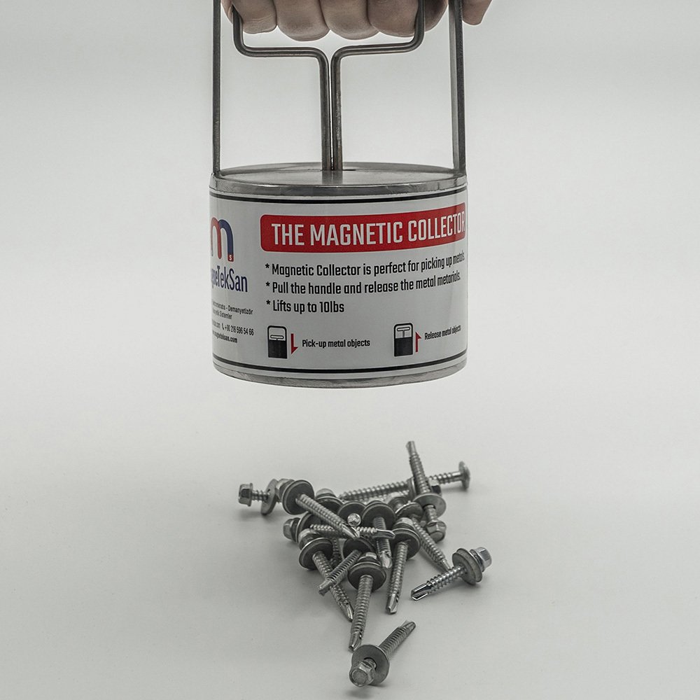 Pull-Release Hand Magnet - Metal Collector Magnet