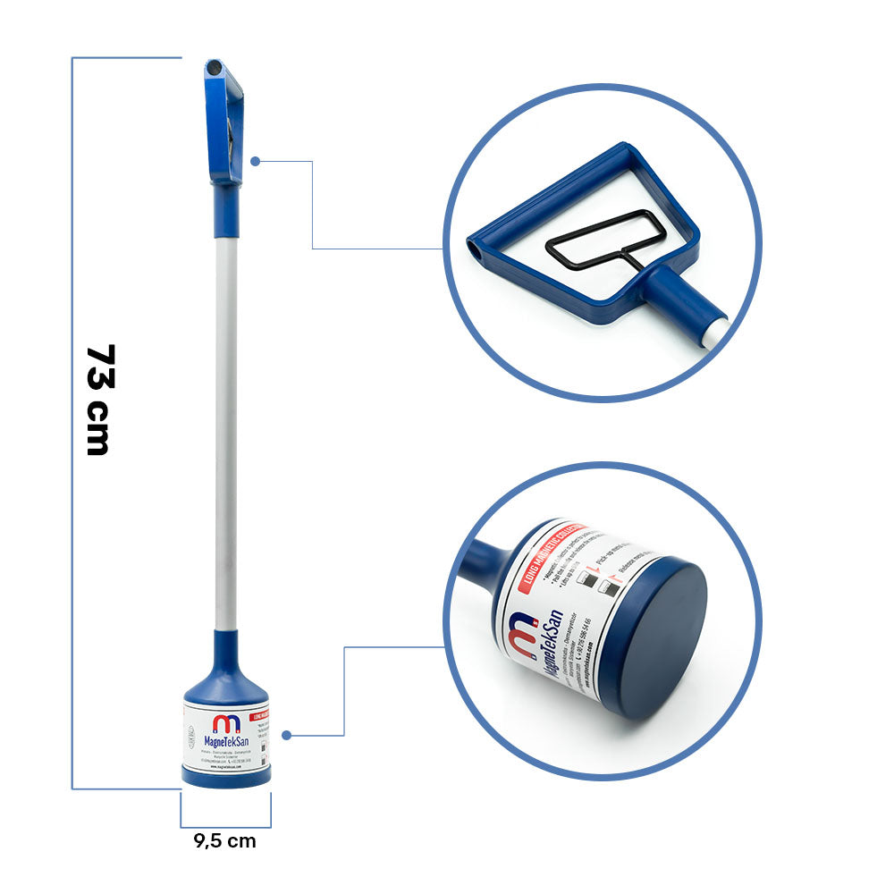 Pull-Release Handheld Magnet - Ferrite Magnet with Handle