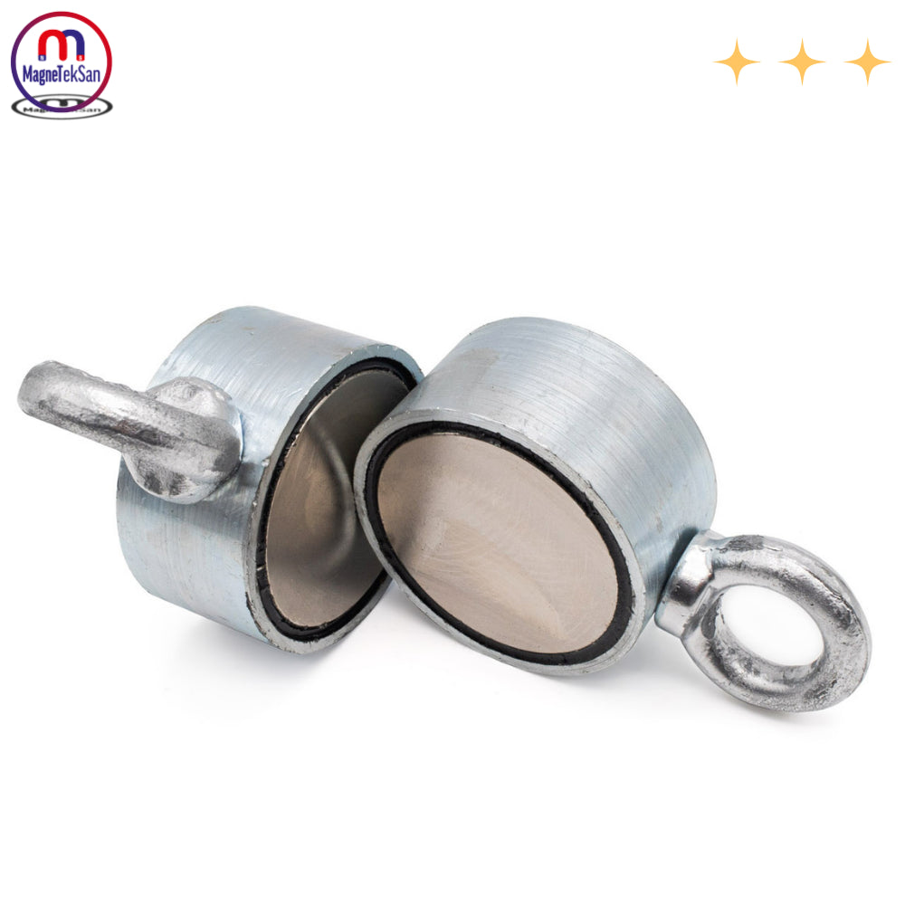 Ø70 mm Double-Sided Neodymium Fishing Magnet