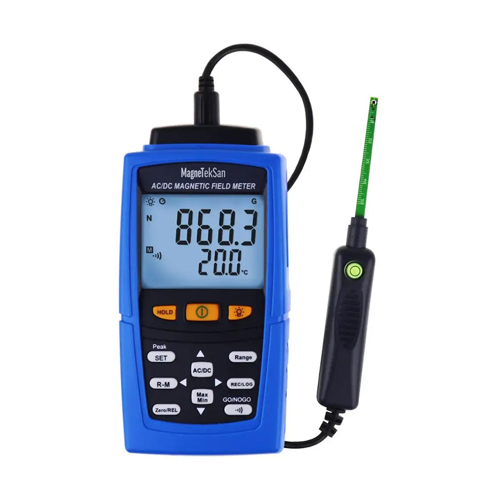 CM-028 USB Digital Gaussmeter – AC/DC Magnetic Field Measurement Device with External Sensor and Data Logger