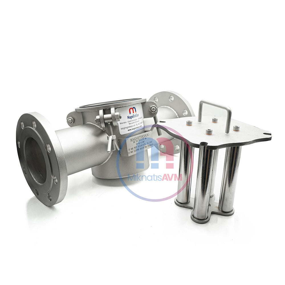 DN100 Inlet/Outlet Magnetic Filter – High-Efficiency Metal Separator for Petroleum Production Lines