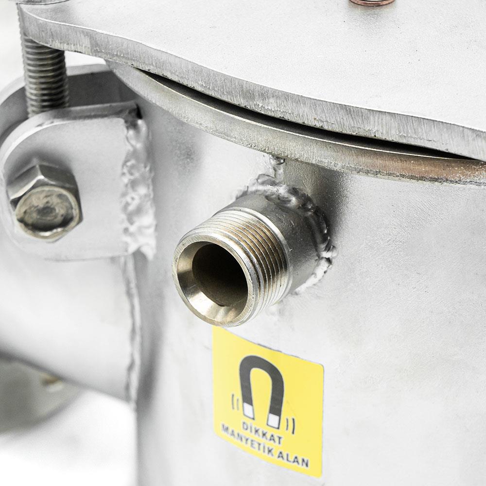 DN100 Magnetic Filter - 6 Bar - Food Safe - Stainless - 10,000 Gauss Power