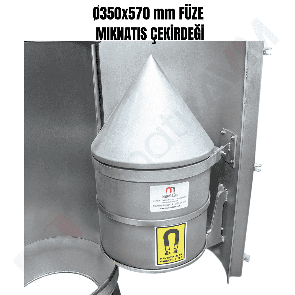 DN350 Ferrite Bullet Magnet (Magnetic Separator) – Stainless Steel