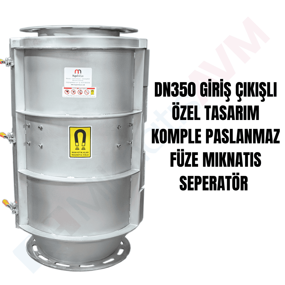 DN350 Ferrite Bullet Magnet (Magnetic Separator) – Stainless Steel