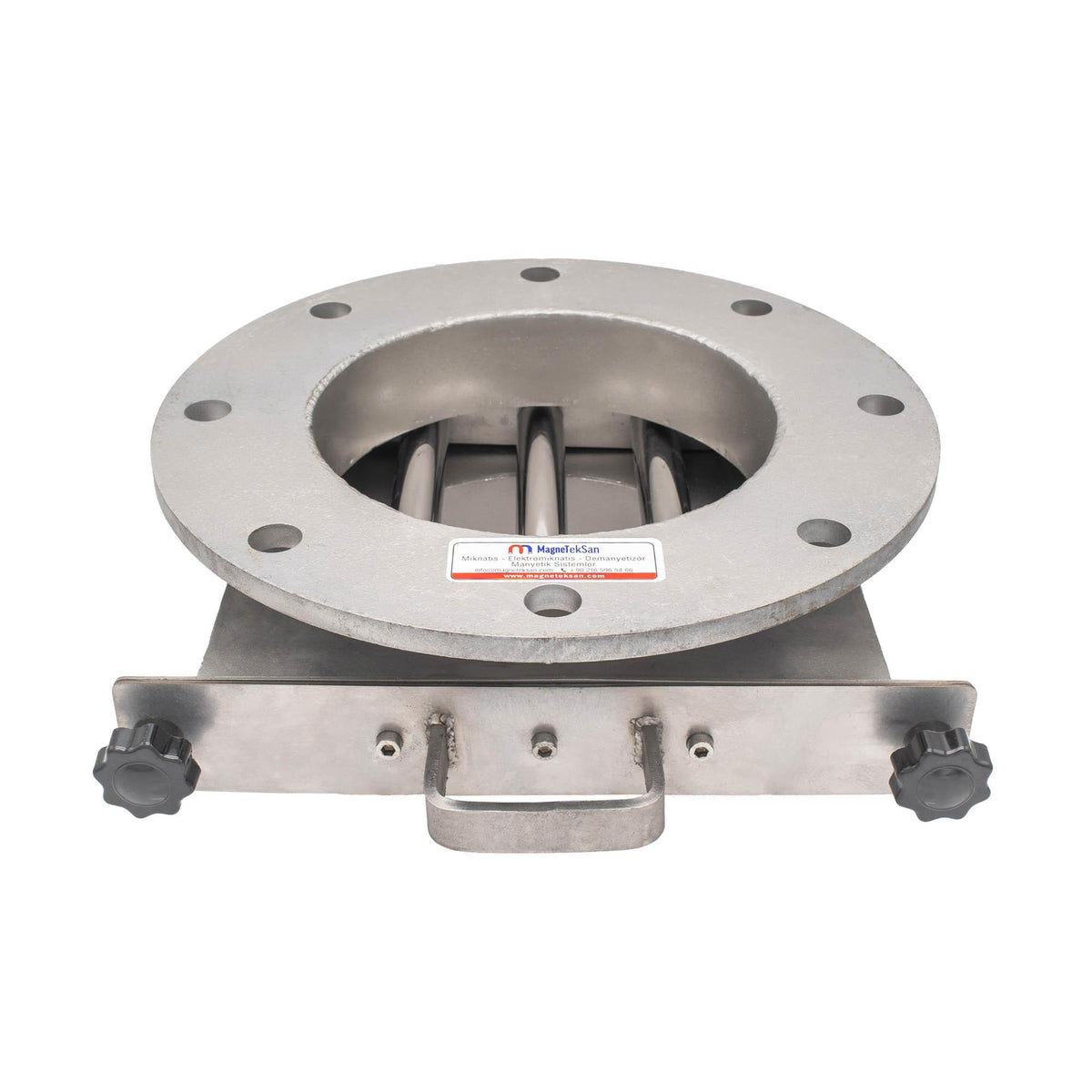DN200 Magnetic Grid with Inlet and Outlet Enclosure - Drawer Type - Neodymium Magnet