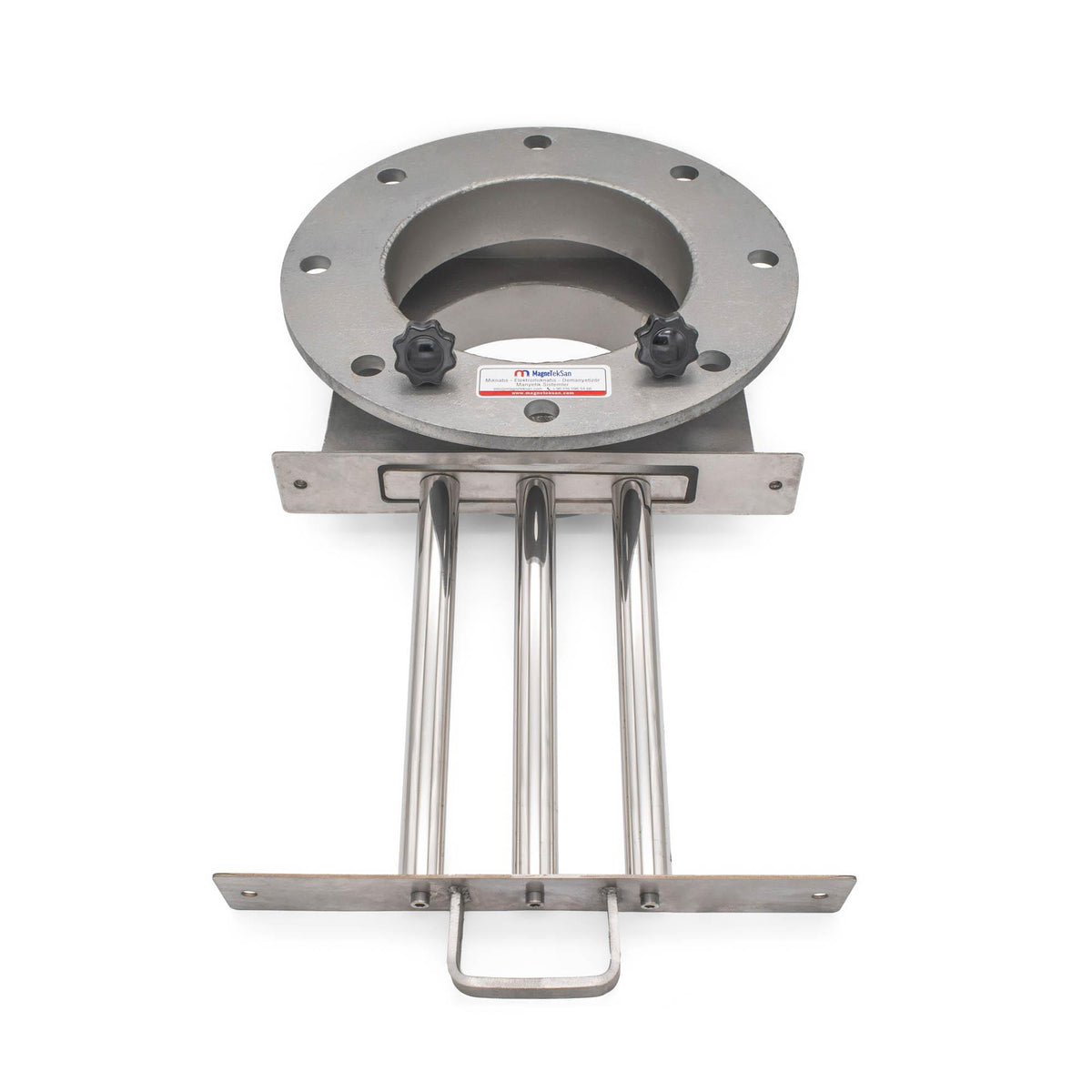 DN200 Magnetic Grid with Inlet and Outlet Enclosure - Drawer Type - Neodymium Magnet