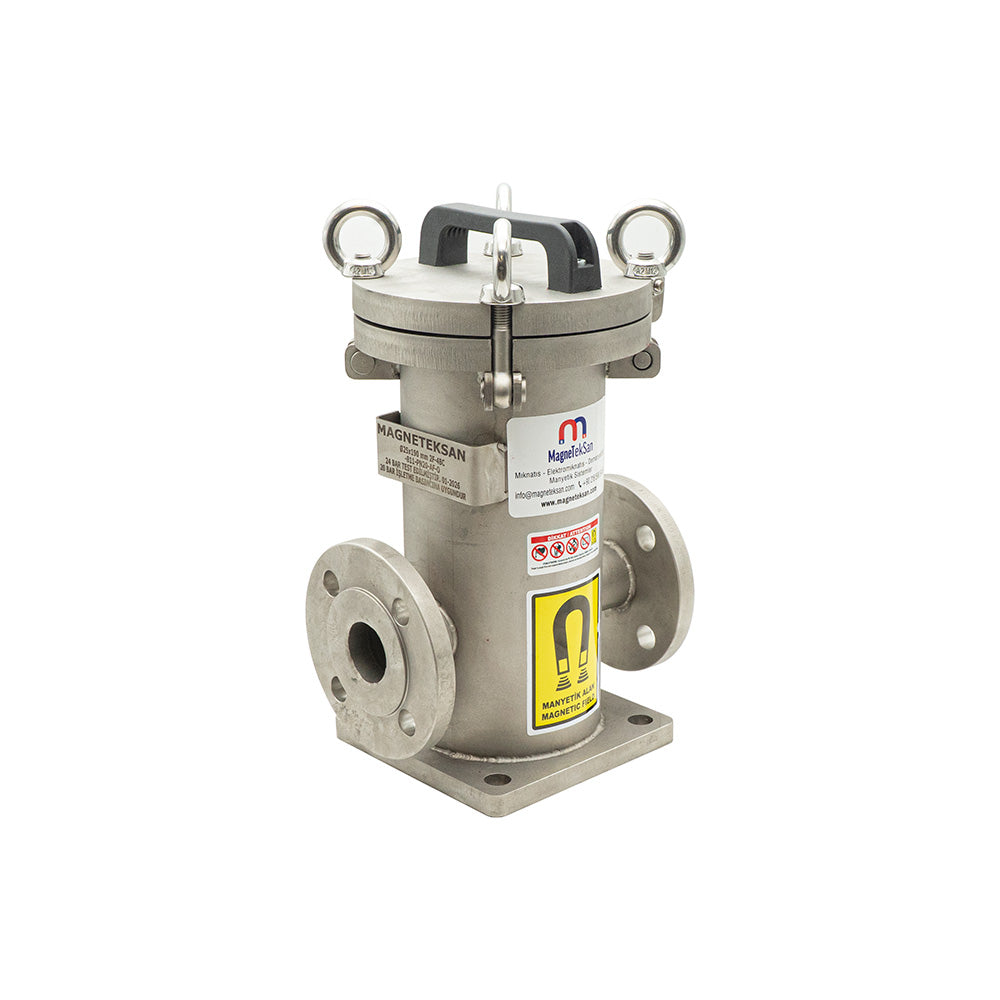 DN40 Ø25×290 mm Neodymium Magnetic Filter for Liquid Lines in Iron and Steel Facilities – High Pressure Resistance up to 12 Bar
