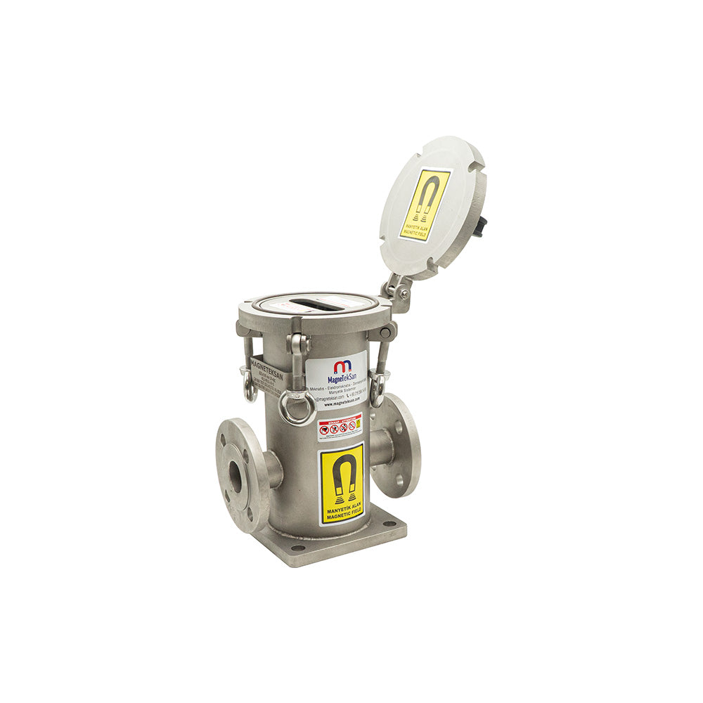 DN40 Ø25×290 mm Neodymium Magnetic Filter for Liquid Lines in Iron and Steel Facilities – High Pressure Resistance up to 12 Bar