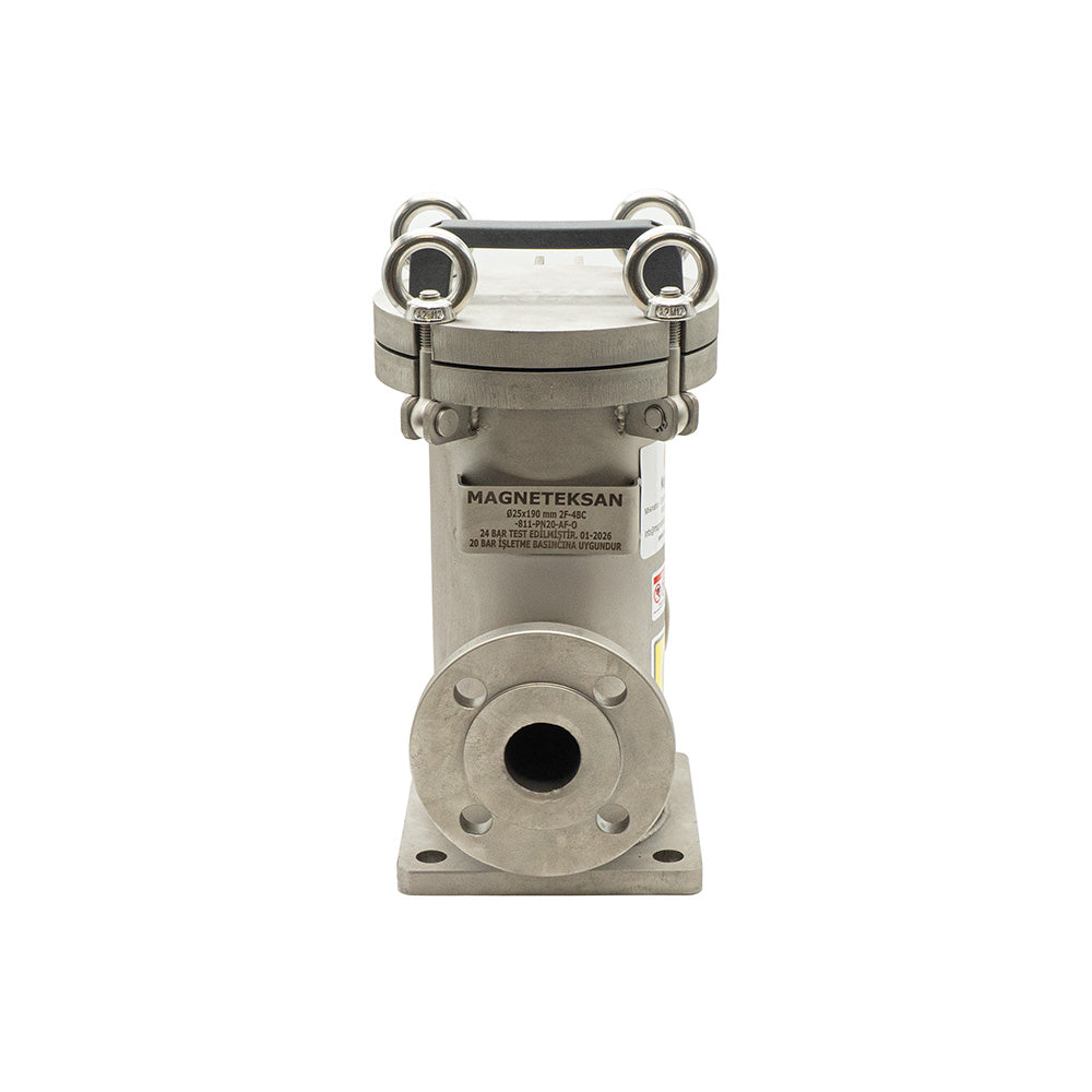 DN40 Ø25×290 mm Neodymium Magnetic Filter for Liquid Lines in Iron and Steel Facilities – High Pressure Resistance up to 12 Bar