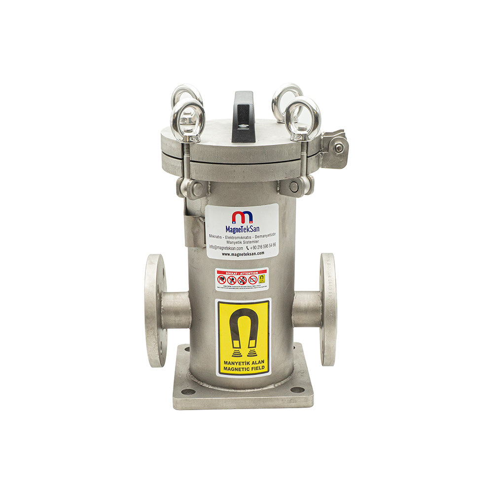 DN40 Ø25×290 mm Neodymium Magnetic Filter for Liquid Lines in Iron and Steel Facilities – High Pressure Resistance up to 12 Bar