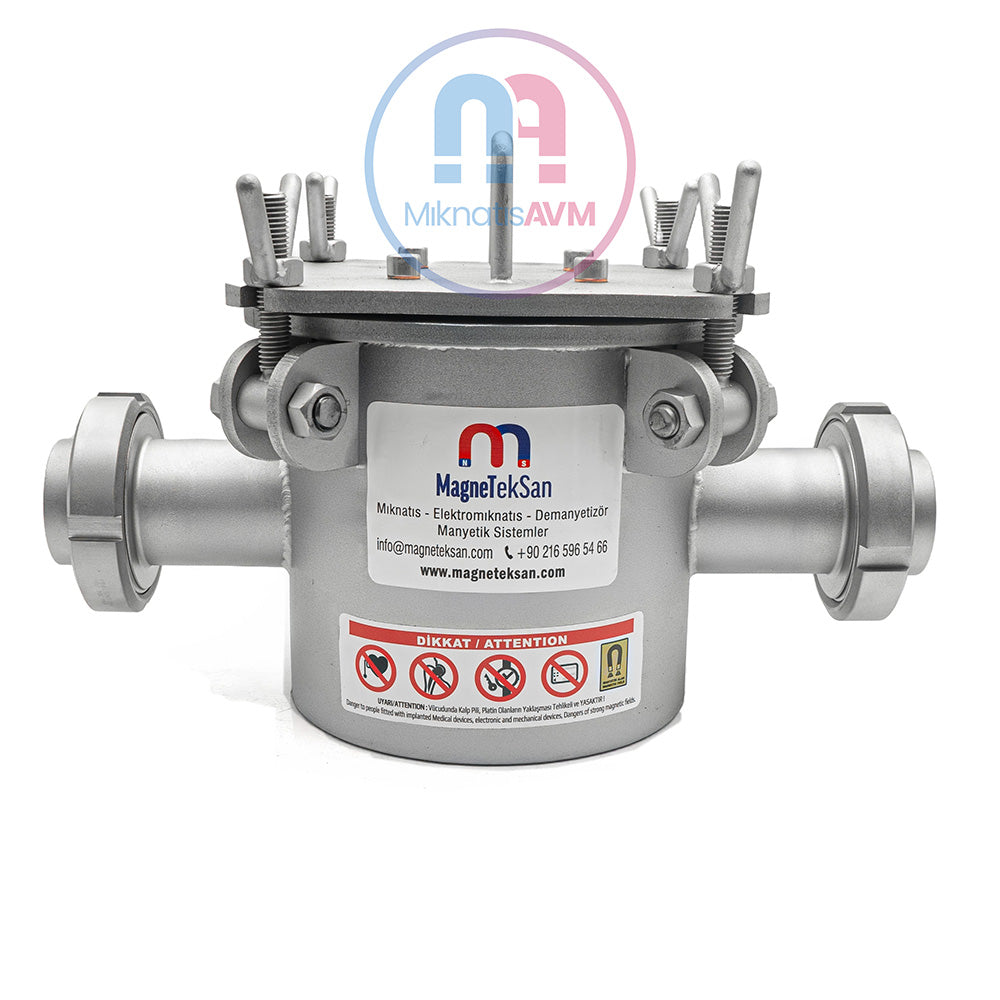 DN50 Ø25x160 mm Neodymium Magnetic Filter – High Gauss Power, Food Grade
