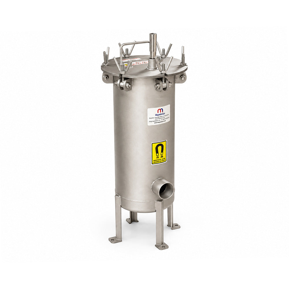 Neodymium Magnetic Filter for Chocolate Lines – DN50, Easy-Clean, with Ø25 × 290 mm Neodymium Magnetic Rods