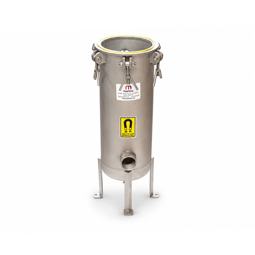 Neodymium Magnetic Filter for Chocolate Lines – DN50, Easy-Clean, with Ø25 × 290 mm Neodymium Magnetic Rods