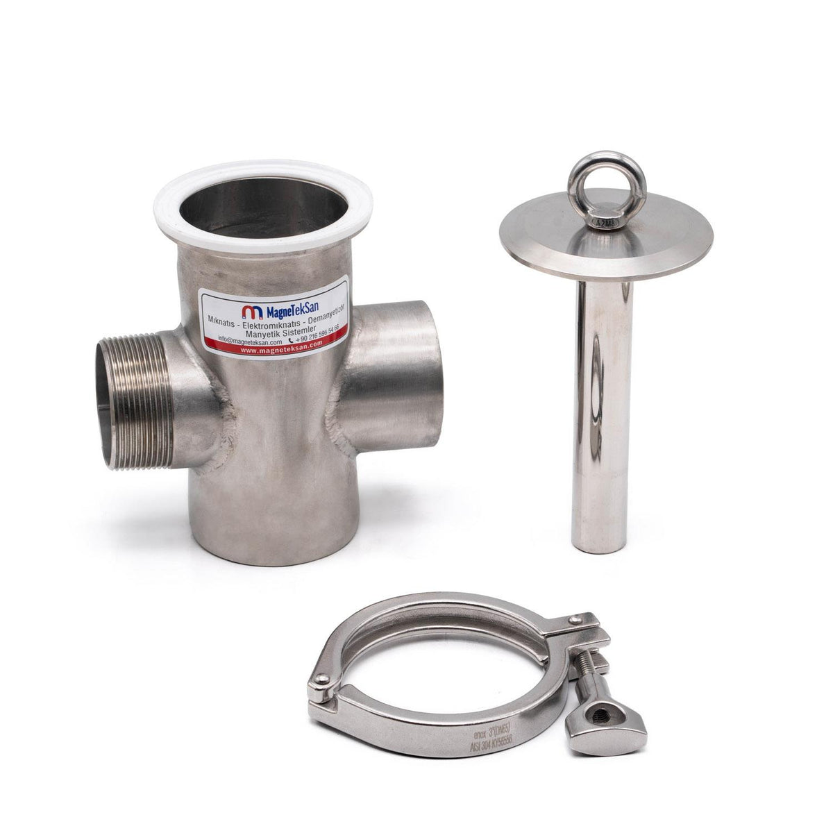 DN50 Magnetic Filter with Inlet/Outlet Casing and Nipple Connection