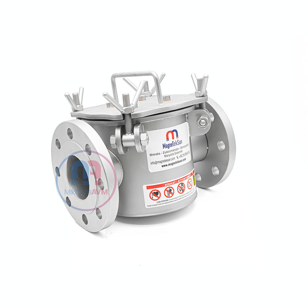 DN65 Ø25x190 mm Neodymium Magnetic Filter – High-Power Inline Iron Particle Separator