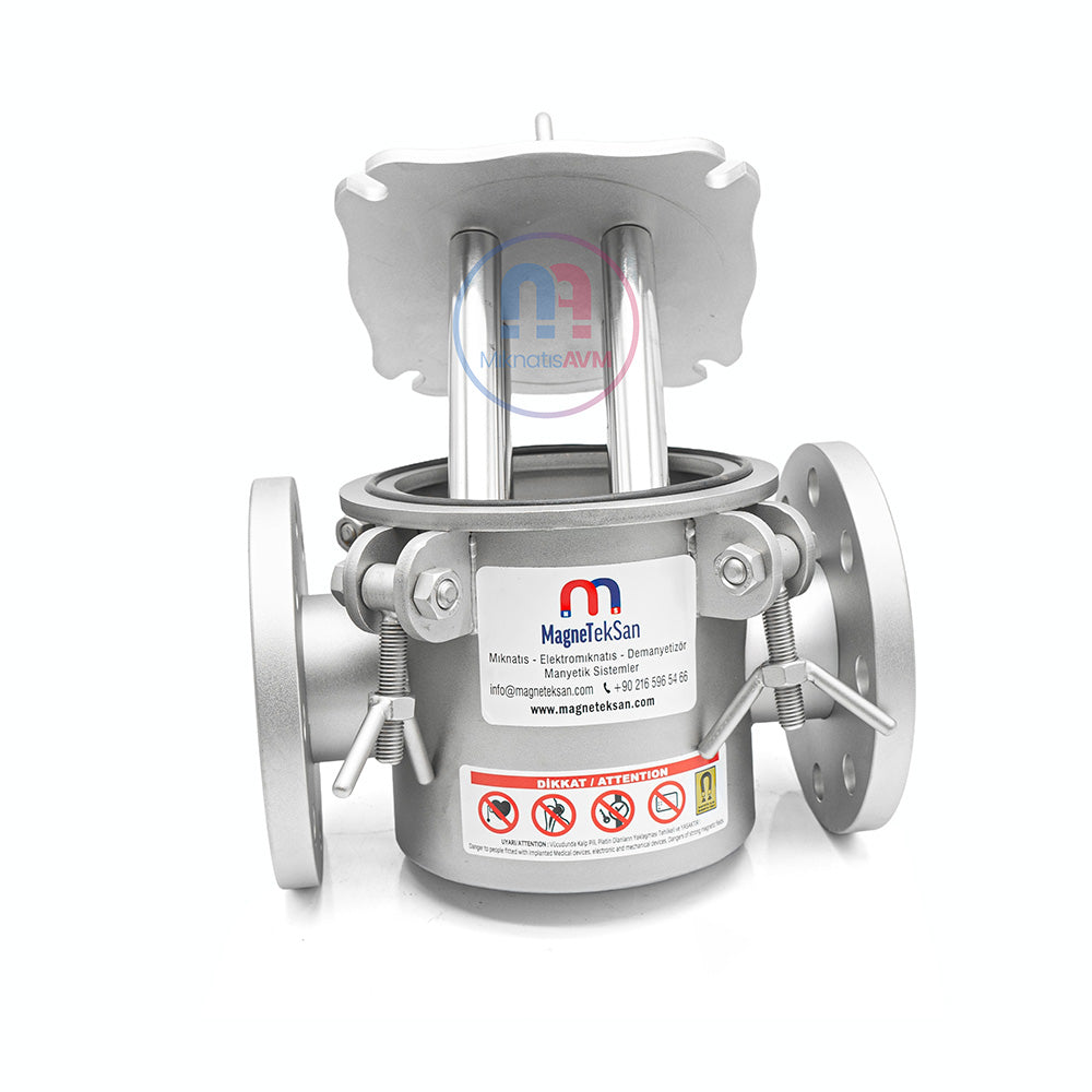 DN65 Ø25x190 mm Neodymium Magnetic Filter – High-Power Inline Iron Particle Separator