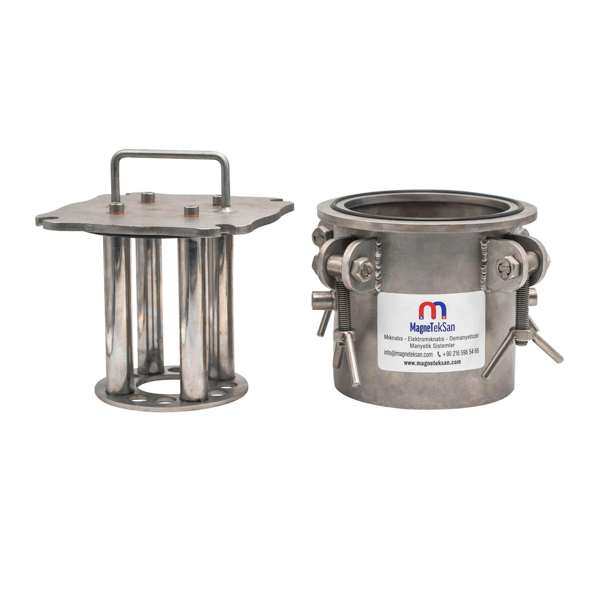 DN25 Magnet Magnetic Filter for Inlet-Outlet Chocolate Line - Stainless Steel