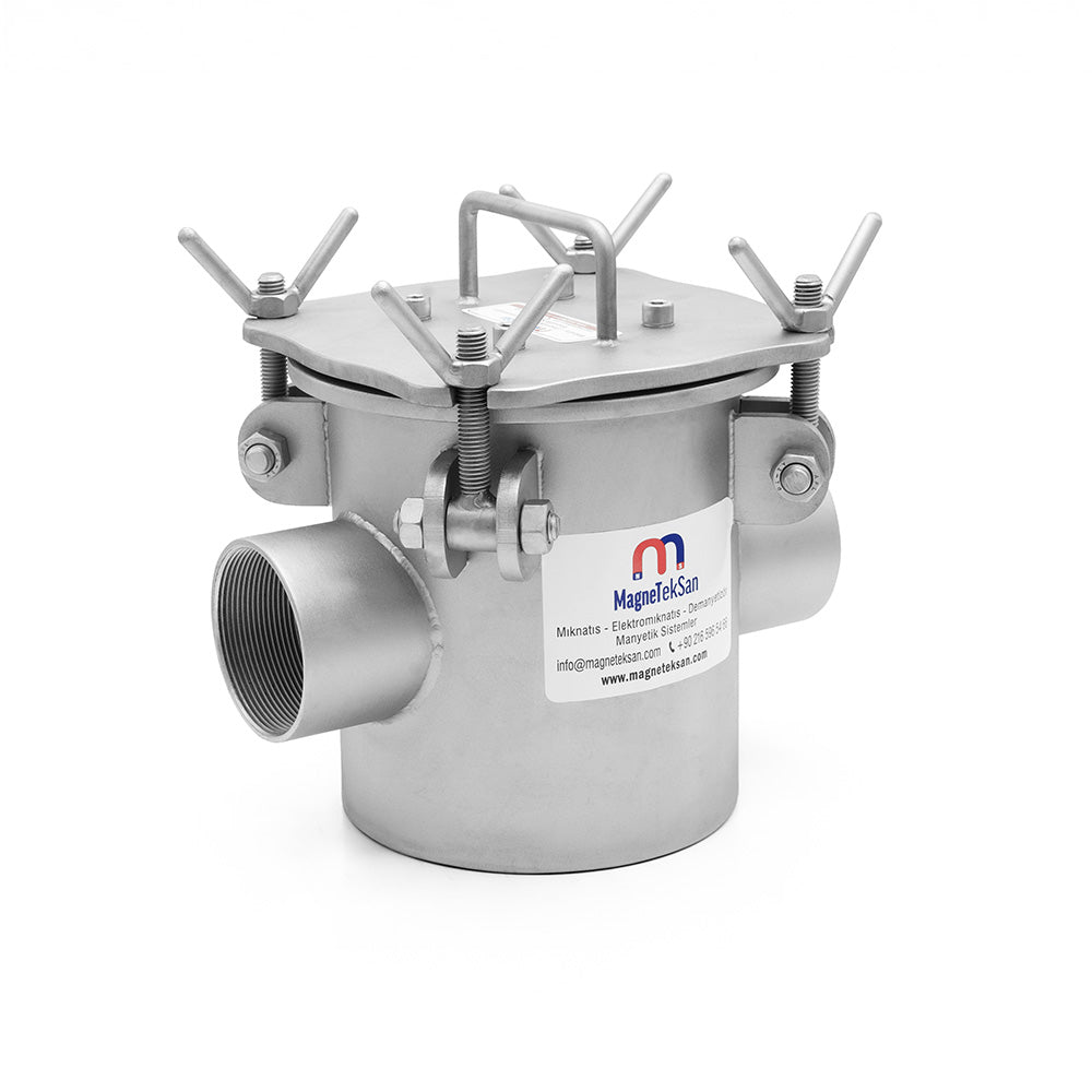 DN65 Cuffed Inlet/Outlet - Food Grade - Neodymium Magnetic Filter