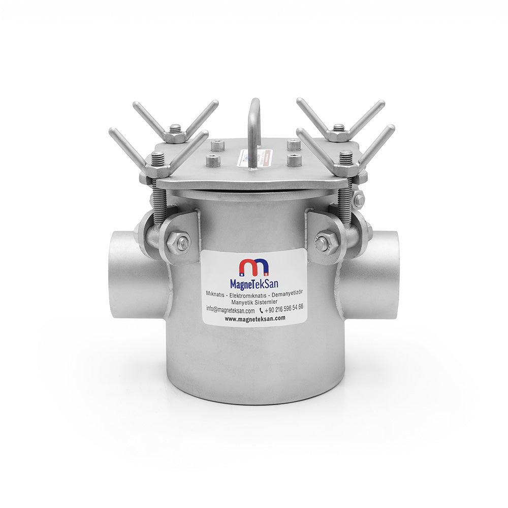 DN65 Cuffed Inlet/Outlet - Food Grade - Neodymium Magnetic Filter