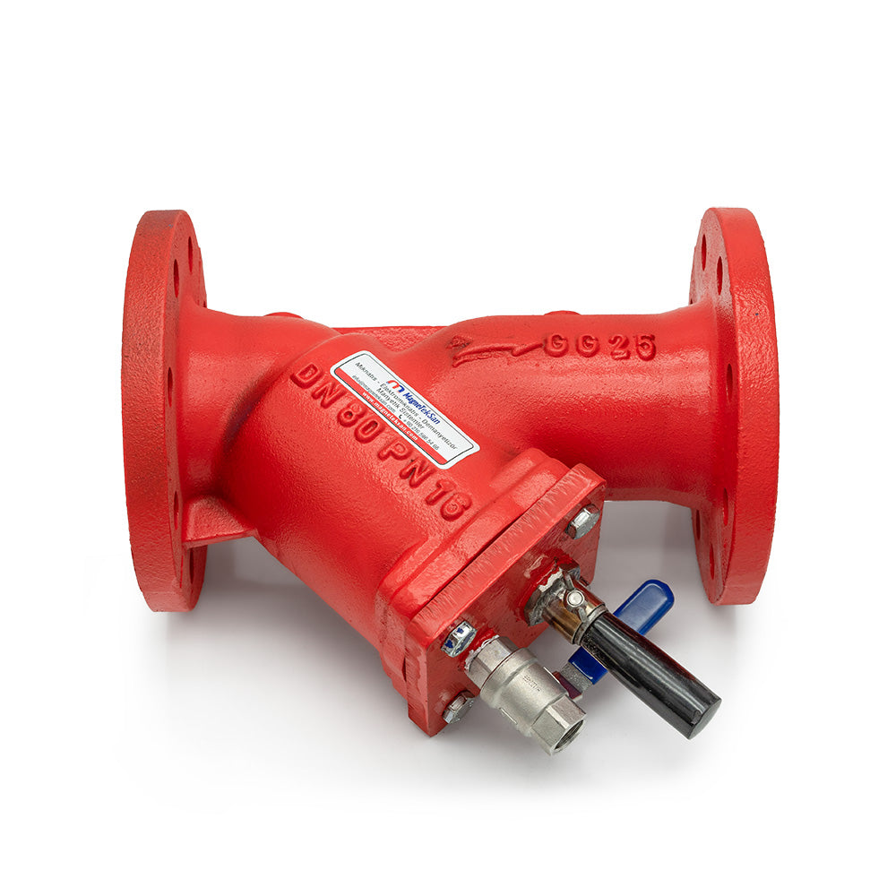 DN80 Magnetic Dirt Separator Filter – Neodymium Core, Metal Particle Trap for Heating and Cooling Circuits
