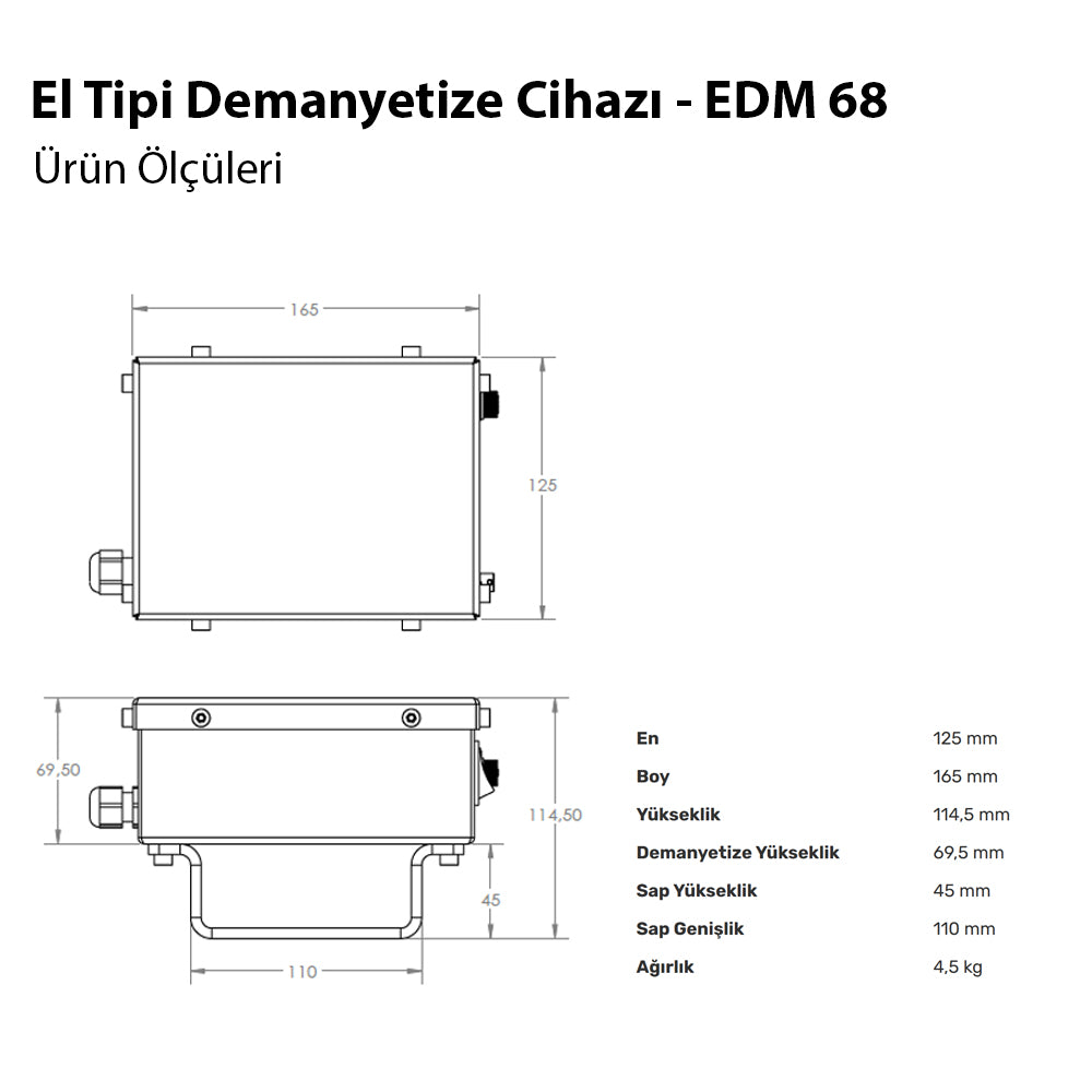 Handheld Magnet Removal Device - PDM-15 Magnet Removal Device - Domestic Production