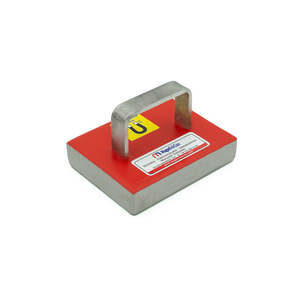 Handheld Metal Collector Magnet - Neodymium, Stainless - 135x105x27 mm