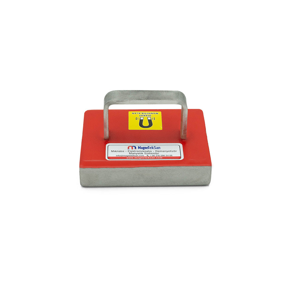 Handheld Metal Collector Magnet - Neodymium, Stainless - 135x105x27 mm