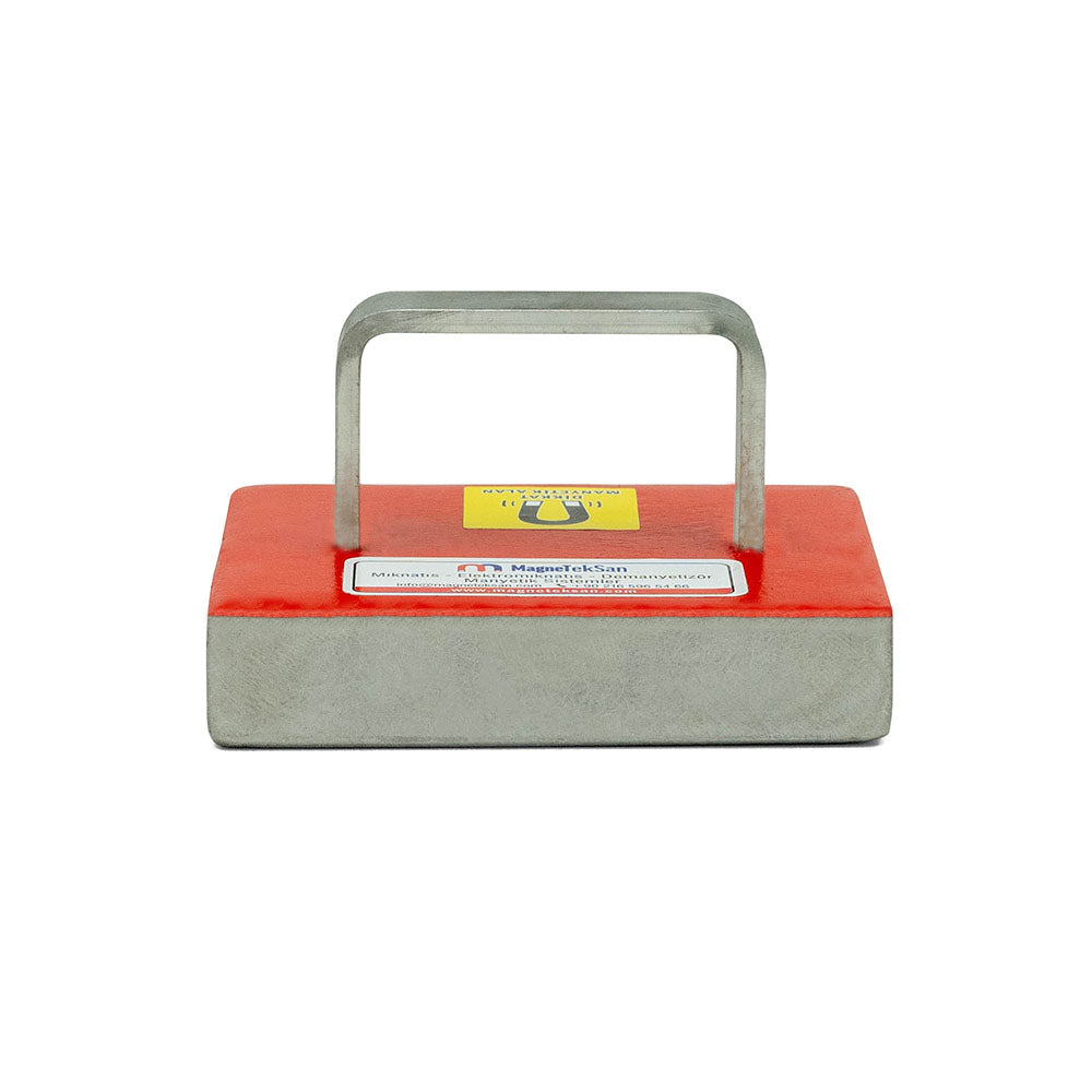 Handheld Metal Collector Magnet - Neodymium, Stainless - 135x105x27 mm