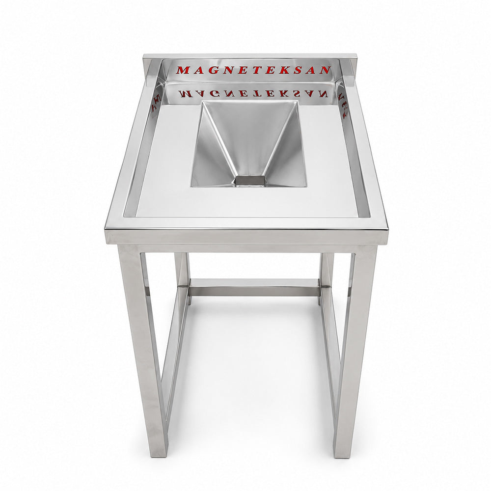 Magnetic Holder for Industrial Kitchens and Cafeterias – Catches Cutlery That Falls into the Waste Bin