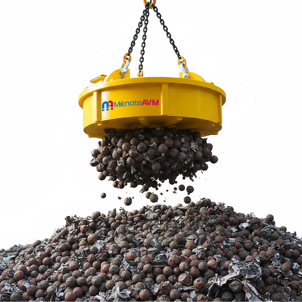 Heavy-Duty Ø1350 mm Electromagnet for Industrial Ductile Iron Scrap Handling