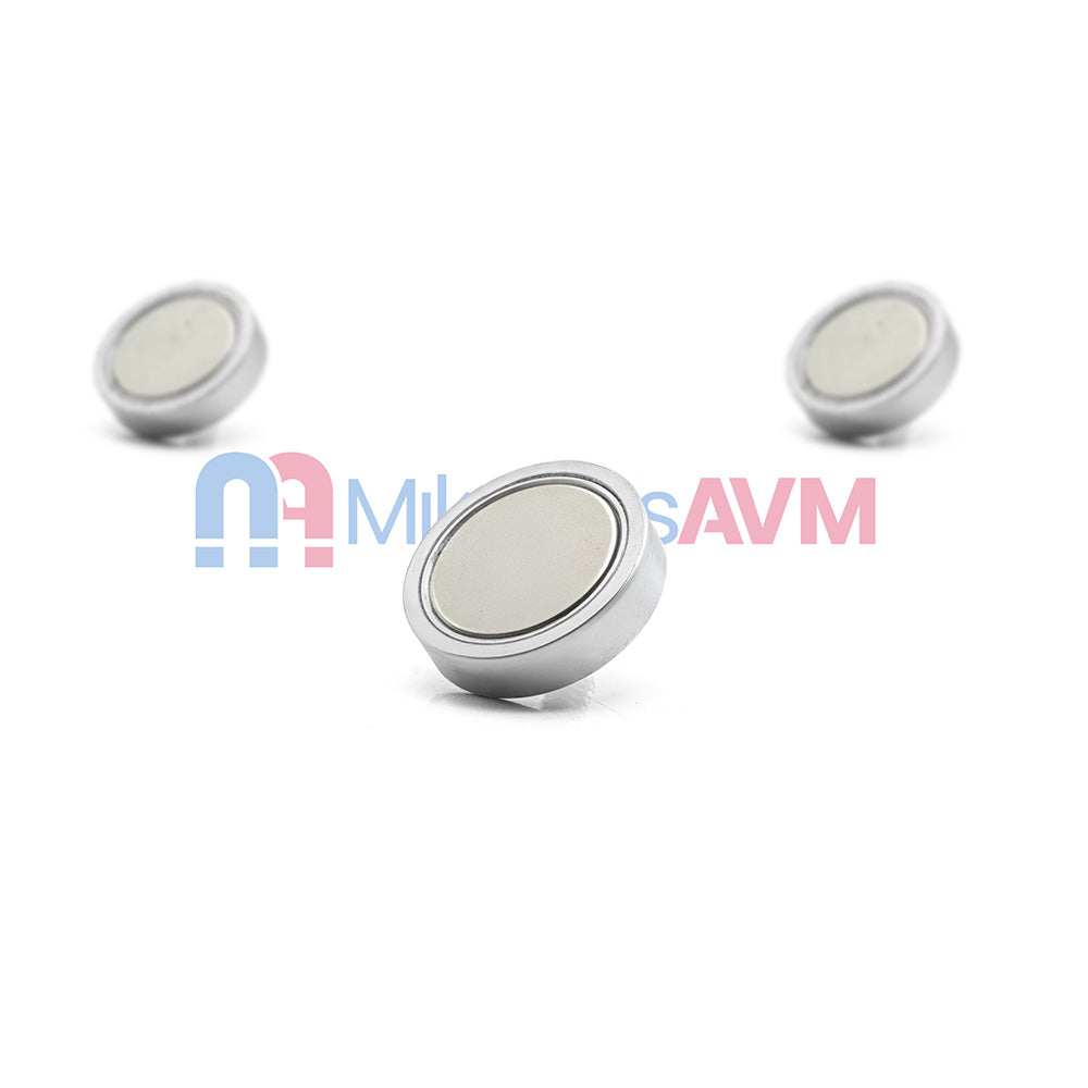Ø32x8 mm M6x10 Male Connector Neodymium Pot Magnet