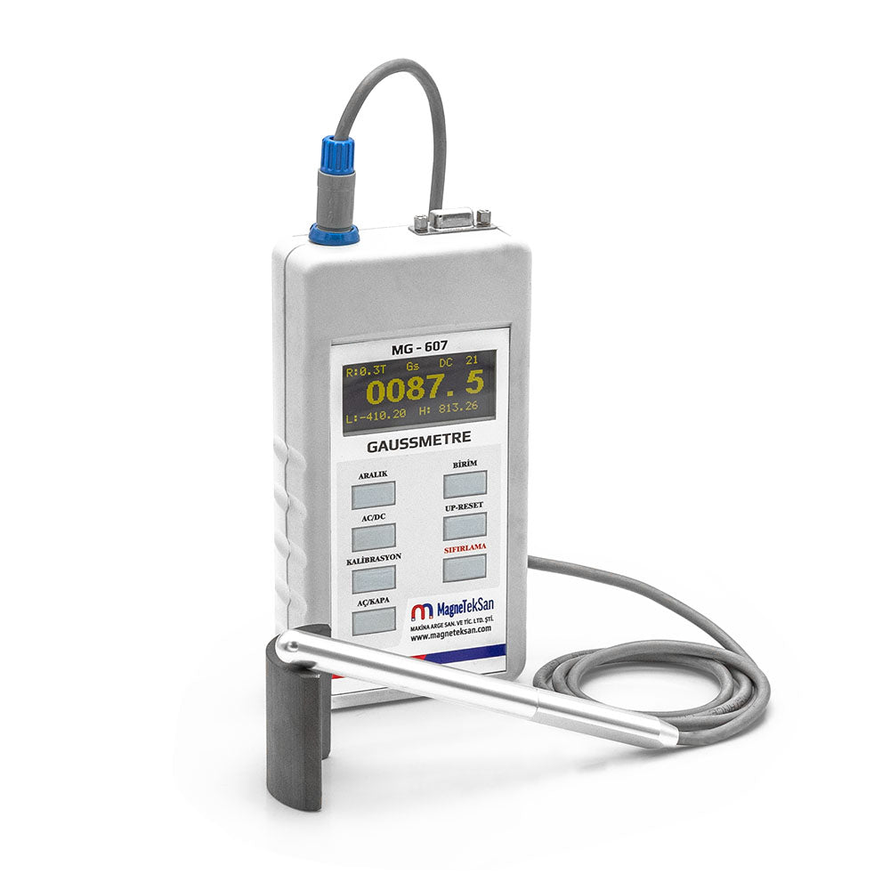 MG-607 Digital Gaussmeter - Professional Magnetic Field Measurement Device – Color Display, 0.1 Gauss Accuracy, Digital Gaussmeter & Tesla Meter
