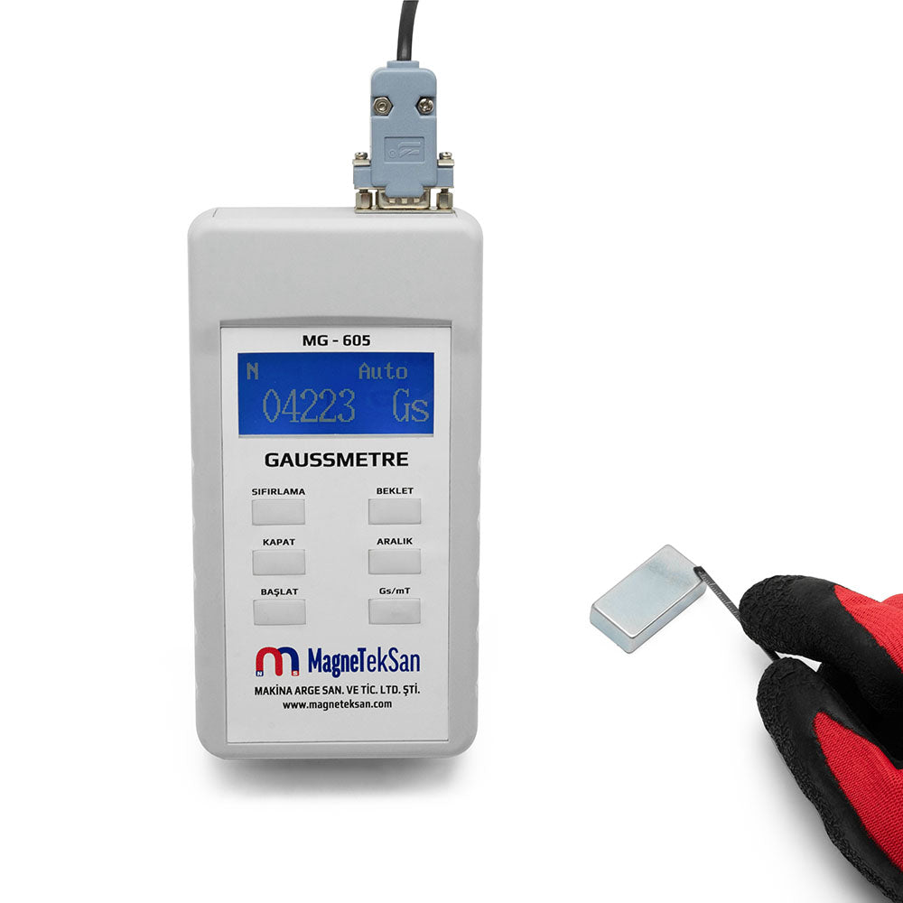 MG 605 Digital Gaussmeter - Industrial Magnetic Measurement Device – Digital Gaussmeter and Tesla Meter for Magnets and Electromagnets (DC/AC)
