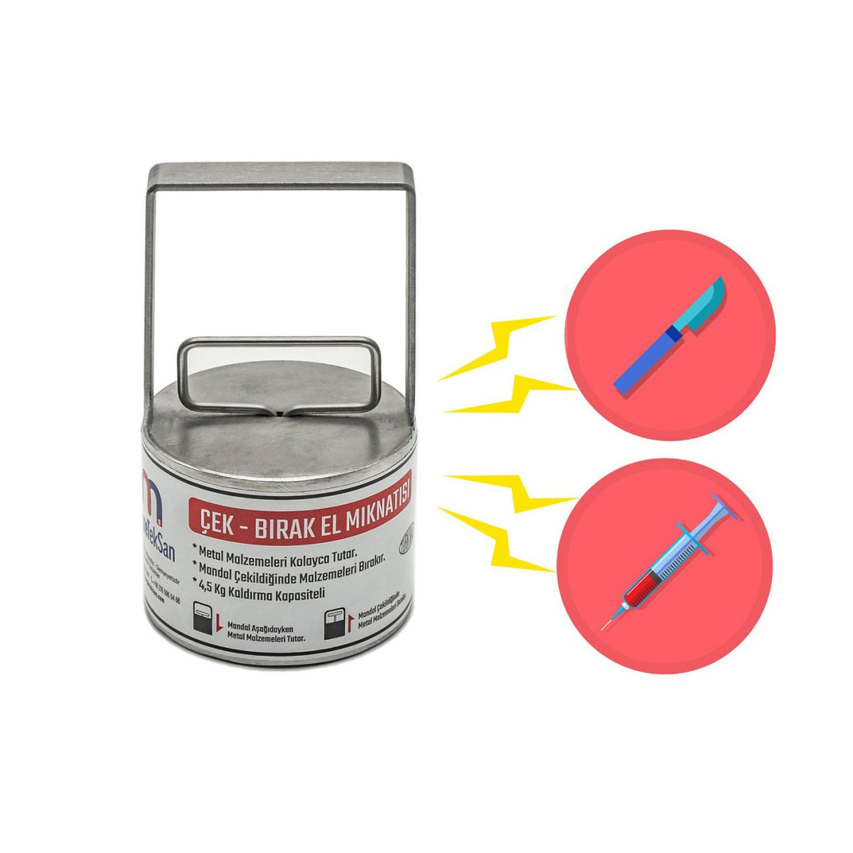 Hospital Magnet - Scalpel, Syringe Magnet