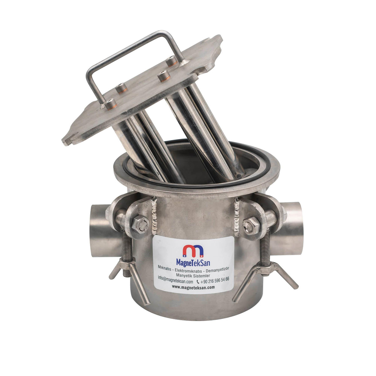DN65 Inlet Outlet Magnet Magnetic Filter for Liquid Oil Plant - Rustproof and Leakproof