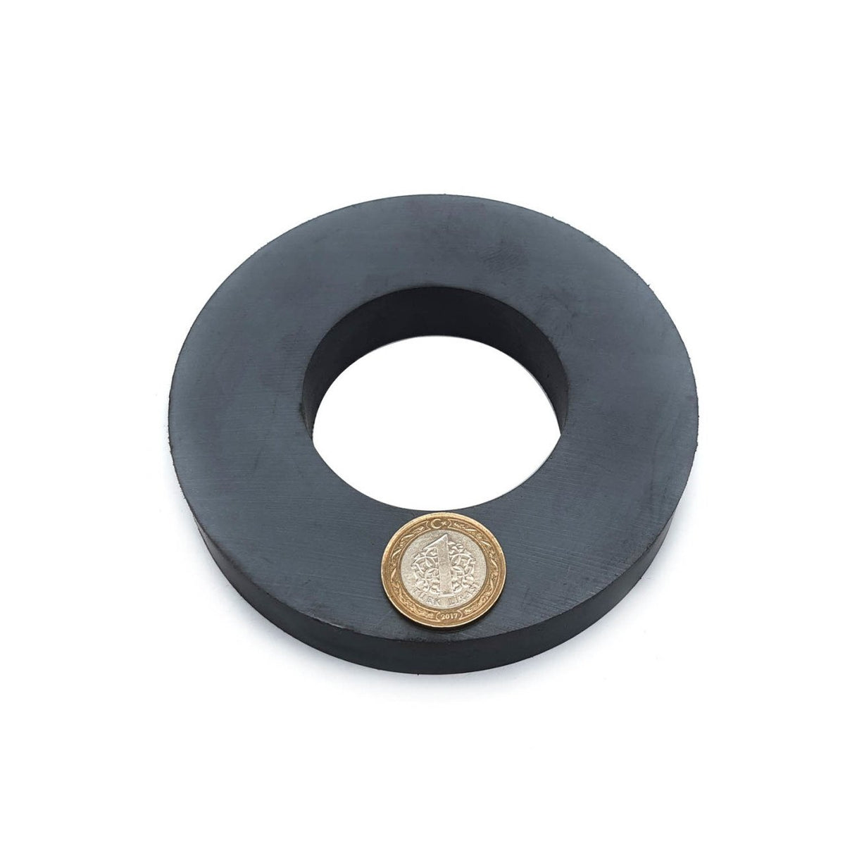 Ø120x60x20 mm Ferrite Magnet - Ring Black Magnet