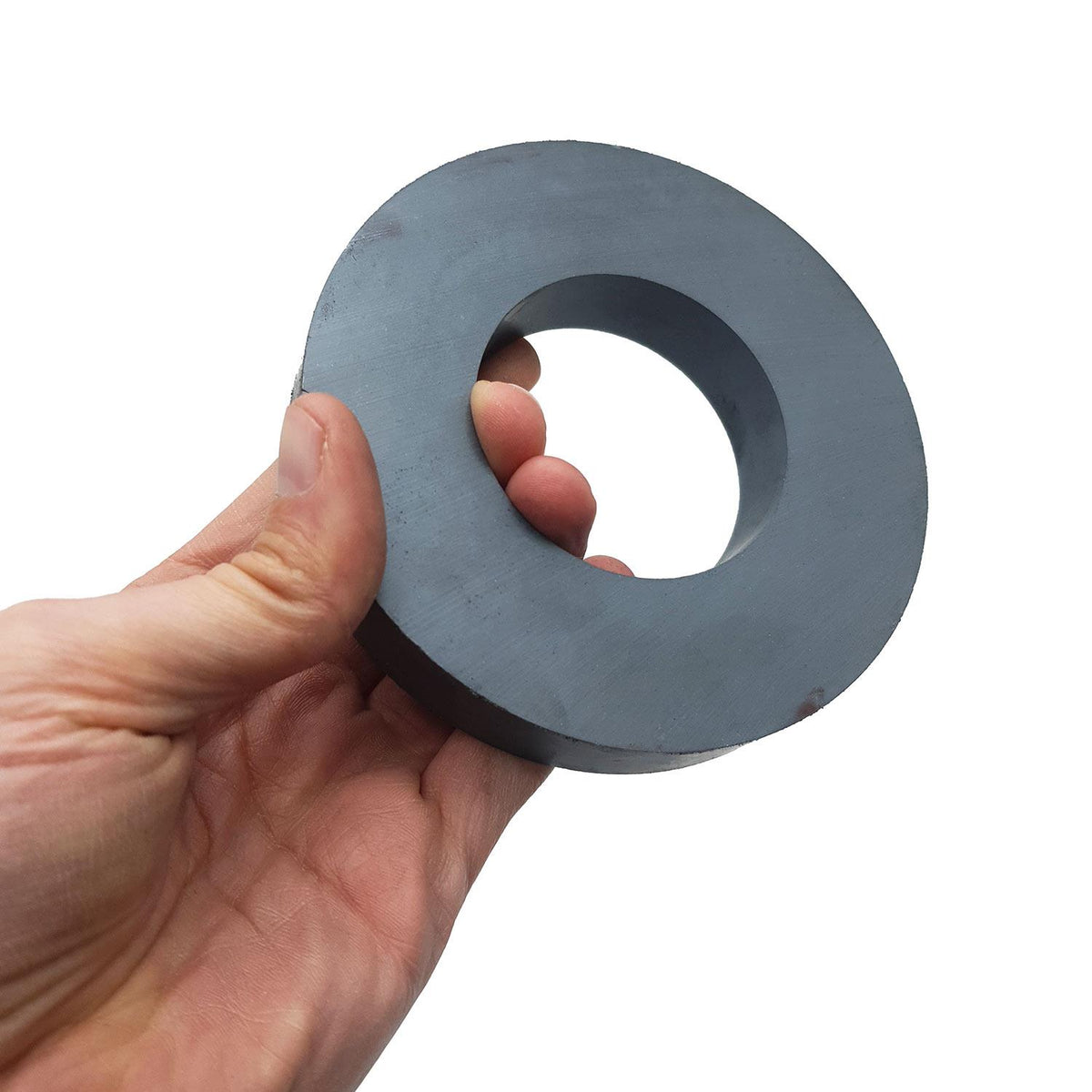 Ø120x60x20 mm Ferrite Magnet - Ring Black Magnet